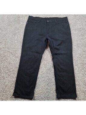 Levis 541 Jeans Mens 44x30 Black Athletic Taper Denim Dark Wash